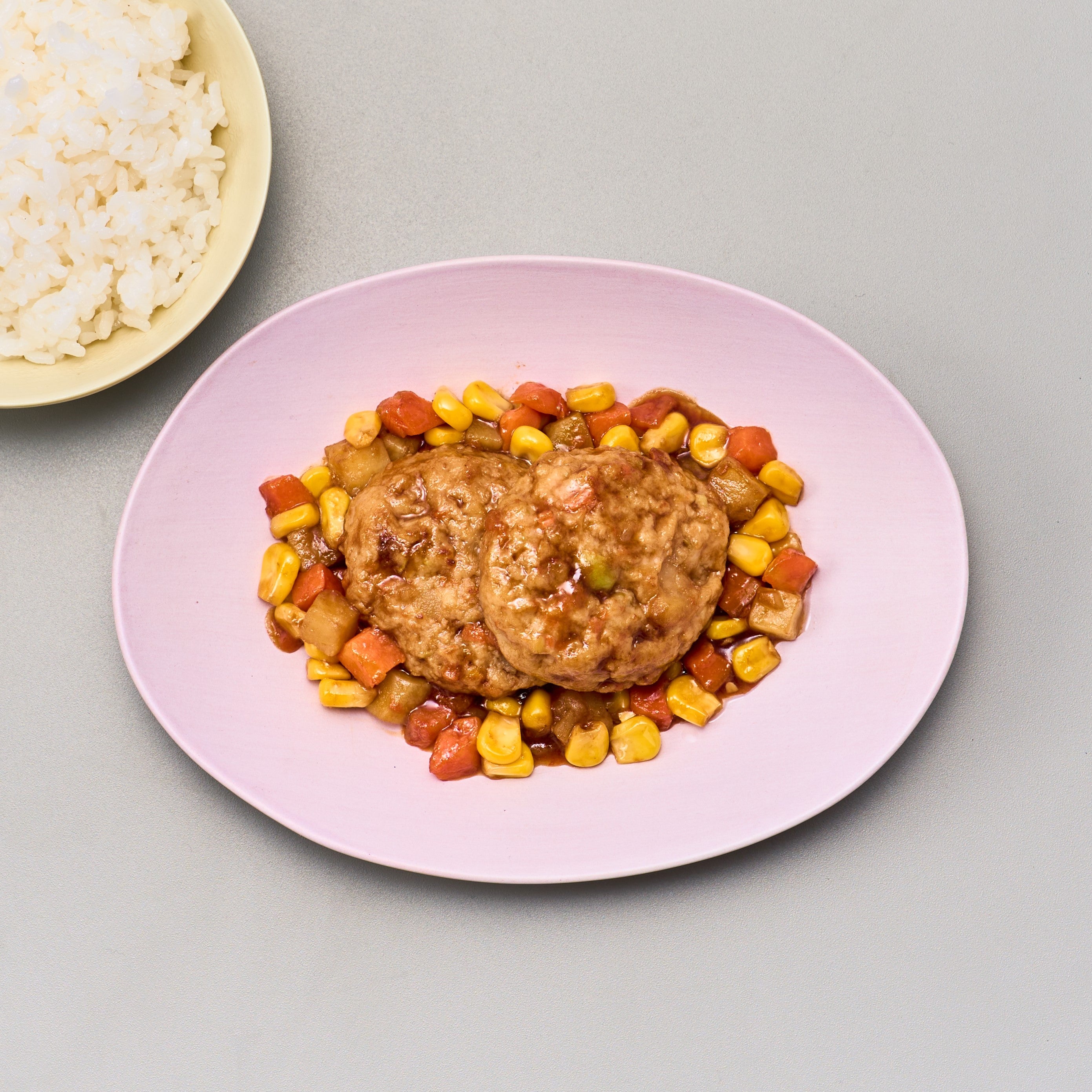 てりやき味の豆腐ハンバーグ