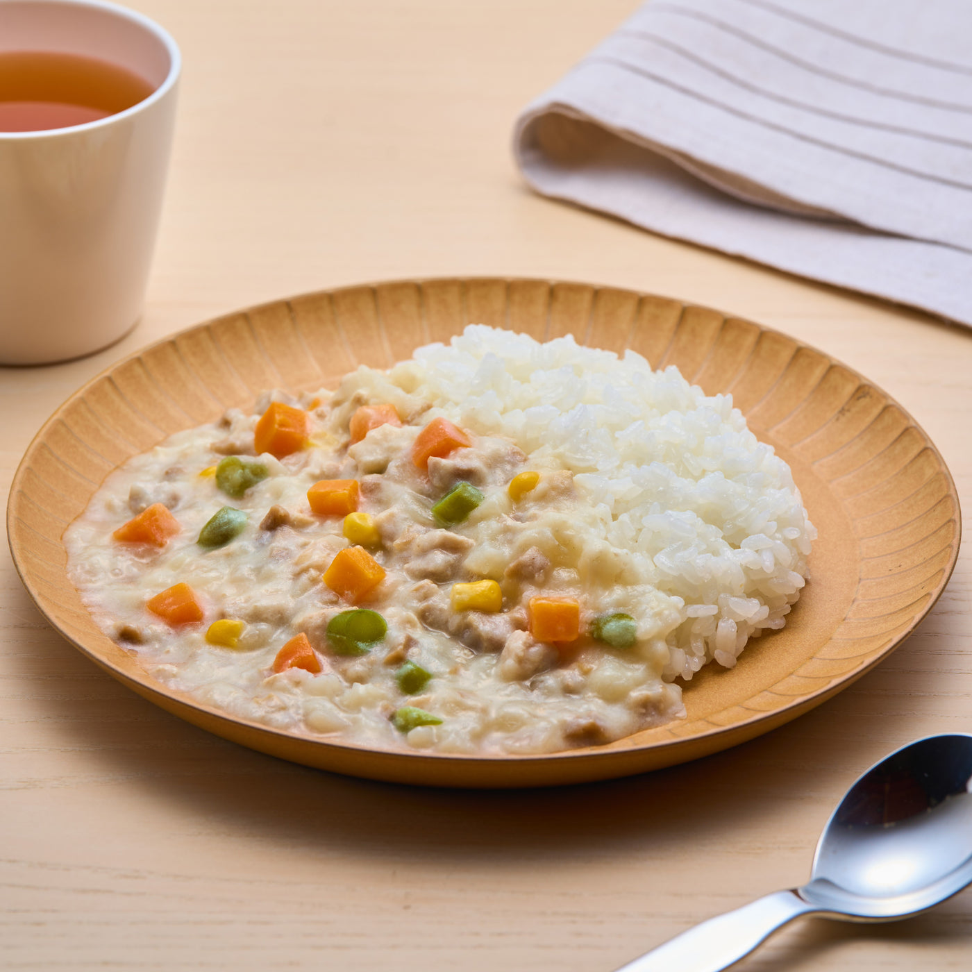豆乳でまろやかクリームシチュー