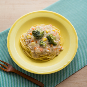 まぐろとしゃけのクリーム煮