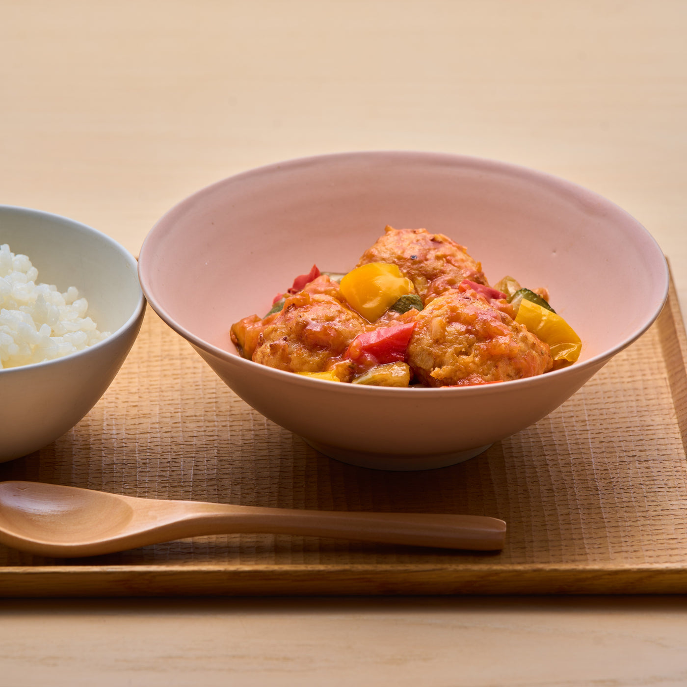 レバーと野菜入りミートボール