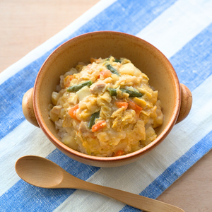 ふんわり卵の親子煮