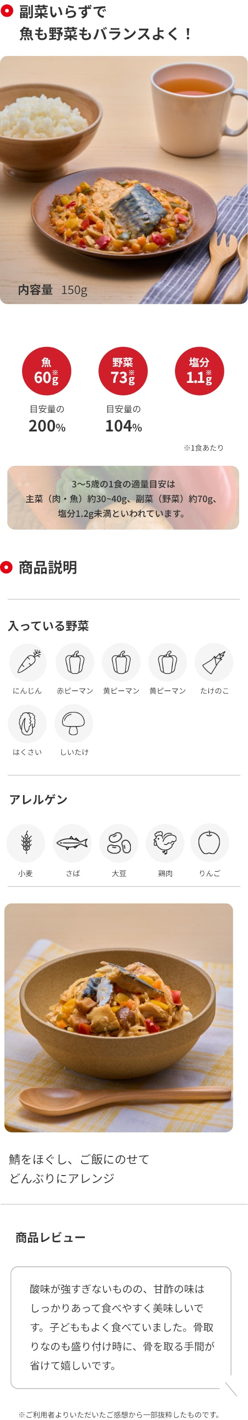 骨とり鯖の甘酢あんかけ 商品詳細